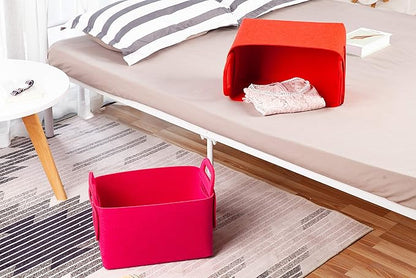 Minoisome Storage Basket Felt Storage Bin Collapsible& Convenient Box Organizer - Image 5