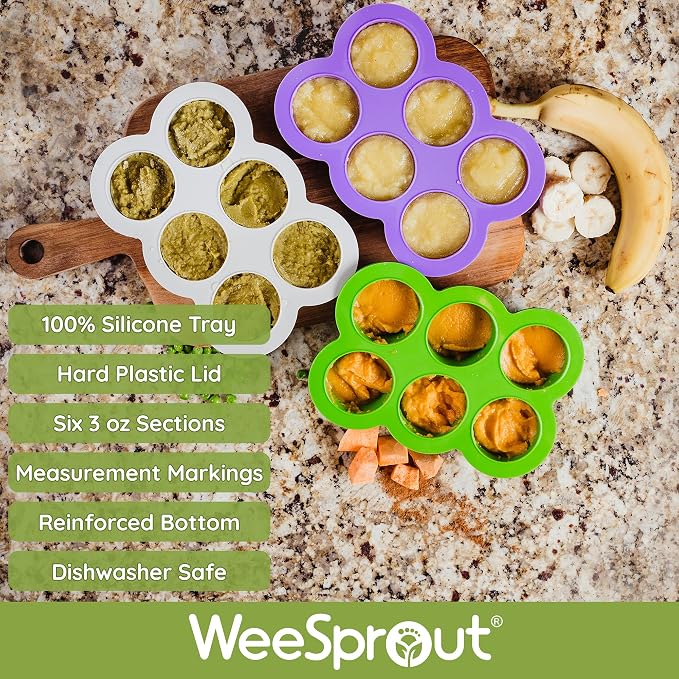 WeeSprout Silicone Baby Food Freezer Tray - Image 2