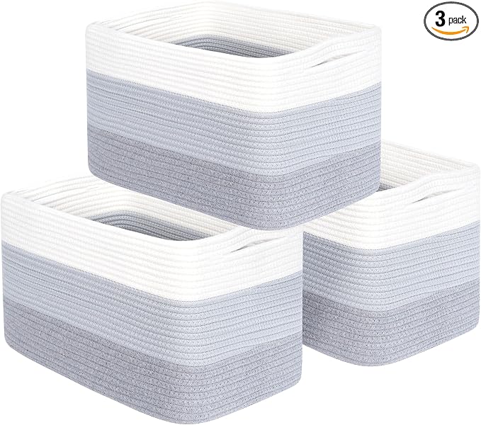 MINTWOOD Design 3-Pack Storage Baskets by MINTWOODDesign