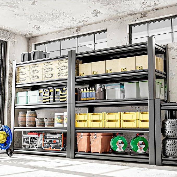 Garage Shelving Unit, Heavy Duty 5 Tier Storage Shelf, Industrial Utility - Image 2