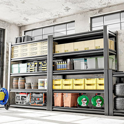 Metal Garage Shelving Unit, 5 Tier Heavy Duty Storage Shelf, and Industrial Use - Image 2