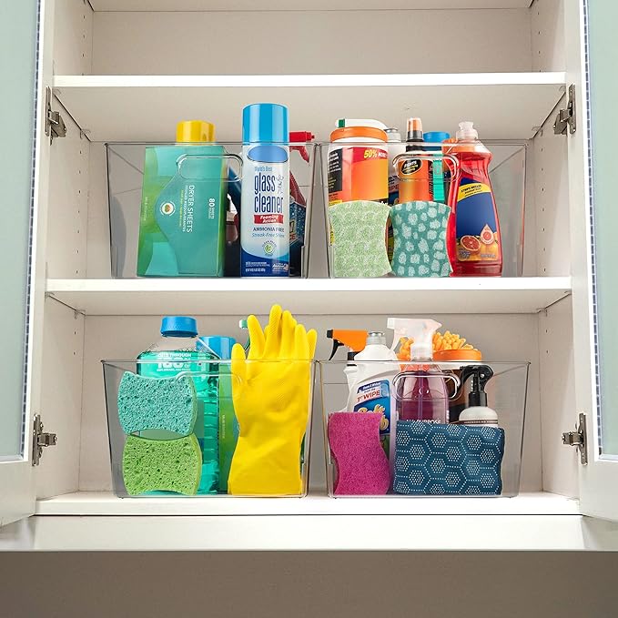ClearSpace Clear Plastic Storage Bins – XL 4 Pack Perfect - Image 2