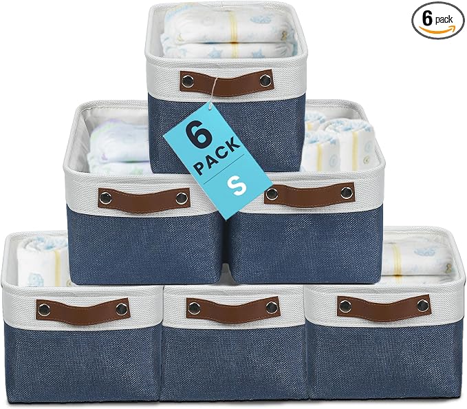 OrganiHaus Small Fabric Storage Baskets by OrganiHaus