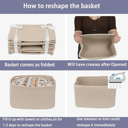 Rope storage Basket Bins Woven Basket - Image 7