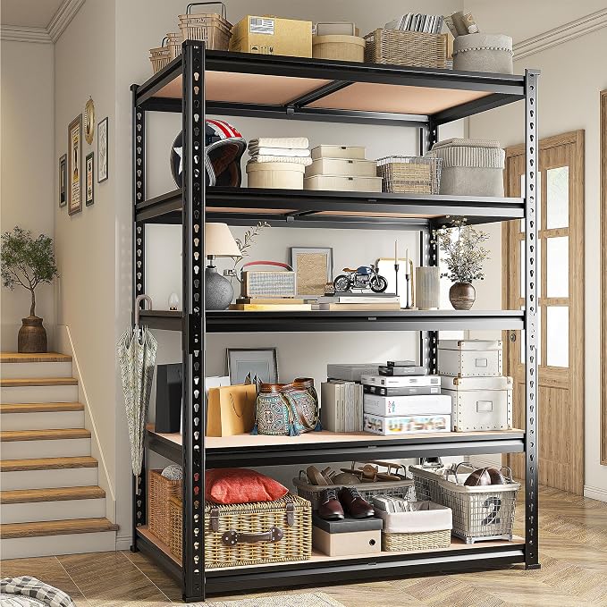 REIBII 2020LBS Storage Shelves 5 Tier Garage Shelving Heavy Duty, Adjustable - Image 6