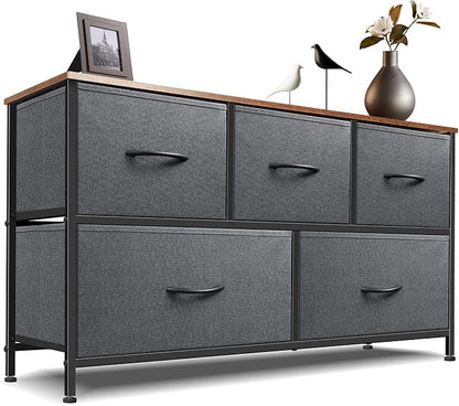 Dresser for Bedroom with 5 Drawers, Chest of Drawers, Storage Drawers Organizer by Sonharlar