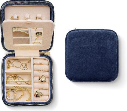 Benevolence LA Plush Velvet Jewelry Box | Travel Jewelry Case Organizer by BenevolenceLA