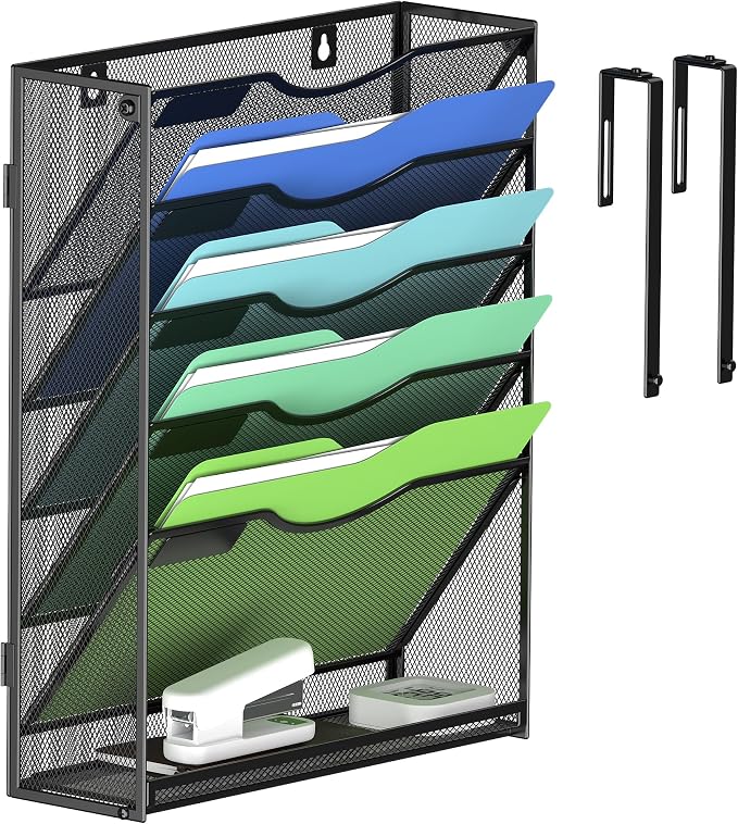 Kuntine.B Wall File Organizer Office Hanging Magazine Holder Wall File Organizer by KuntineB