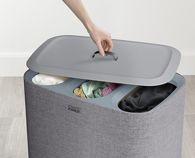 Joseph Joseph Tota Trio 90 liter/23.8 gallon Laundry Hamper Separation Basket - Image 4