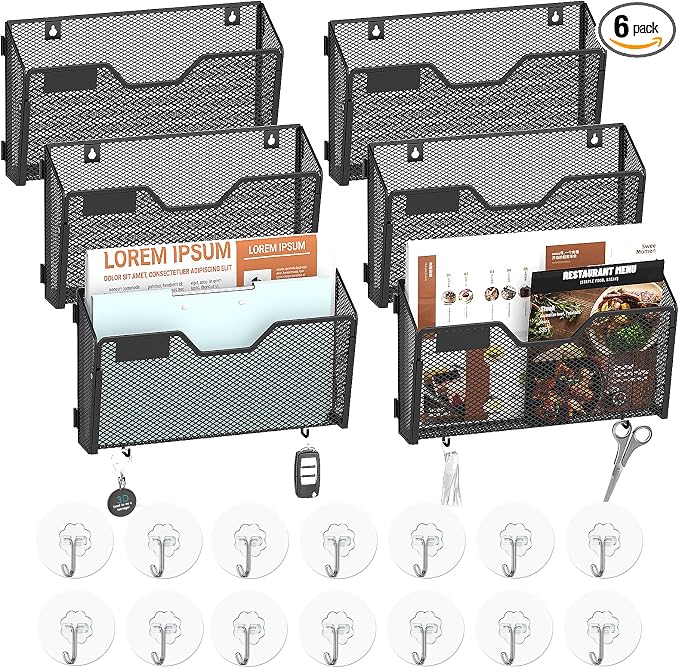 SUPEASY Mail Organizer Wall Mounted, Wall File Holder, Hanging File Organizer by SUPEASY