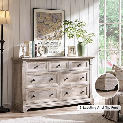 T4TREAM Farmhouse 7 Drawers Dresser - Image 3