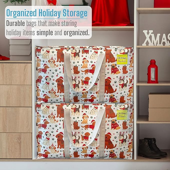 VENO 6 Pack Moving Bags and Large Christmas Storage Bins - Image 6