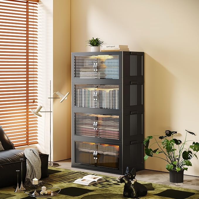 SAILUN 109Gal/434Qt Stackable Storage Bins Folding Collapsible Storage Bins - Image 4