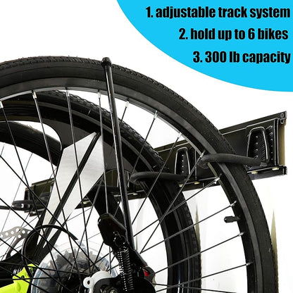 Ultrawall Stainless Steel Bike Storage Rack, 6 Bike Storage Hanger Wall Mount - Image 2