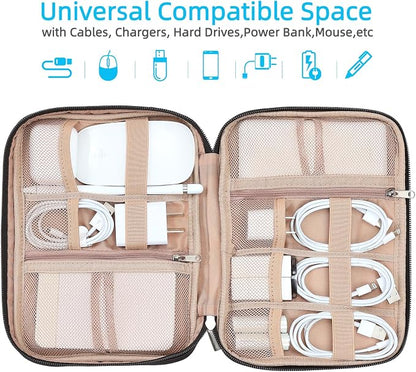 NISHEL Travel Cord Organizer Case, Tech Electronic Bag, Essentials - Image 2