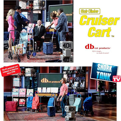 dbest Products Stair Climber Cruiser Cart Shopping Grocery Rolling Folding - Image 4