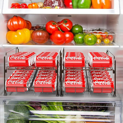 Simple Houseware Dual Row Front Loading Stackable Can Dispenser - Image 4