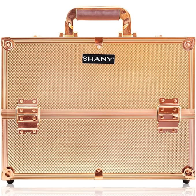SHANY Essential Pro Makeup Train Case Cosmetic Box Portable Makeup Case - Image 2