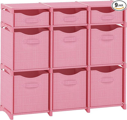 9 Cube Closet Organizers And Storage | Includes All Storage Cube Bins | Easy To by Neaterize