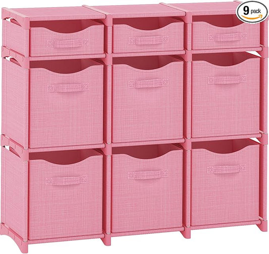 9 Cube Closet Organizers And Storage | Includes All Storage Cube Bins | Easy To by Neaterize