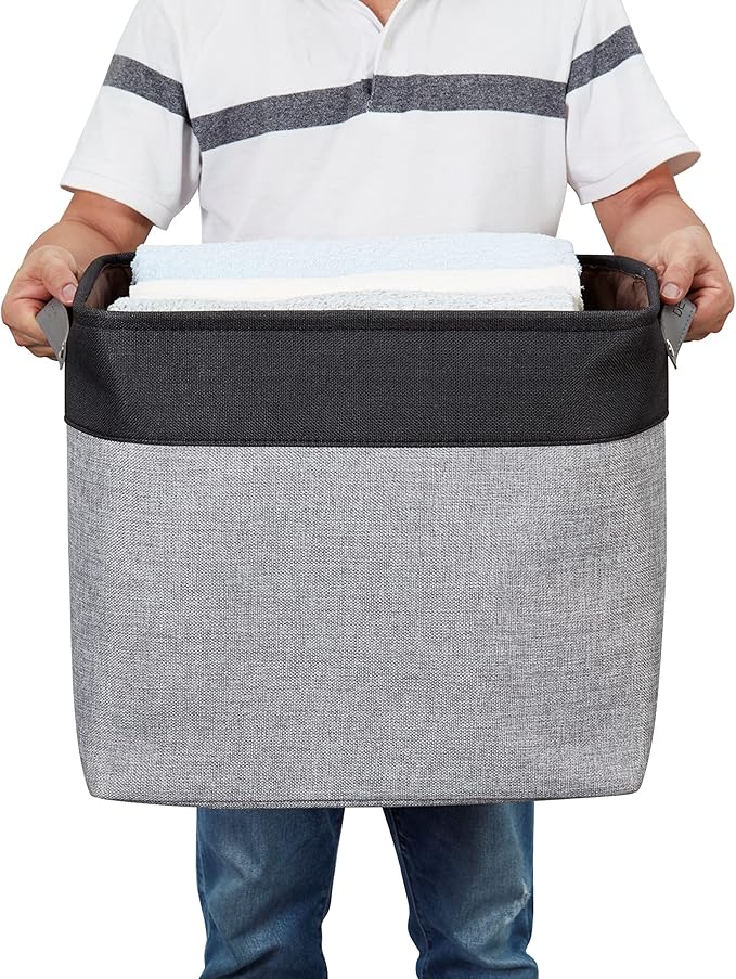 DECOMOMO Extra Large Storage Baskets, 54.5L Fabric Storage Bins - Image 6