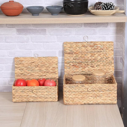 Set of 3 Wicker Storage Baskets - Image 6