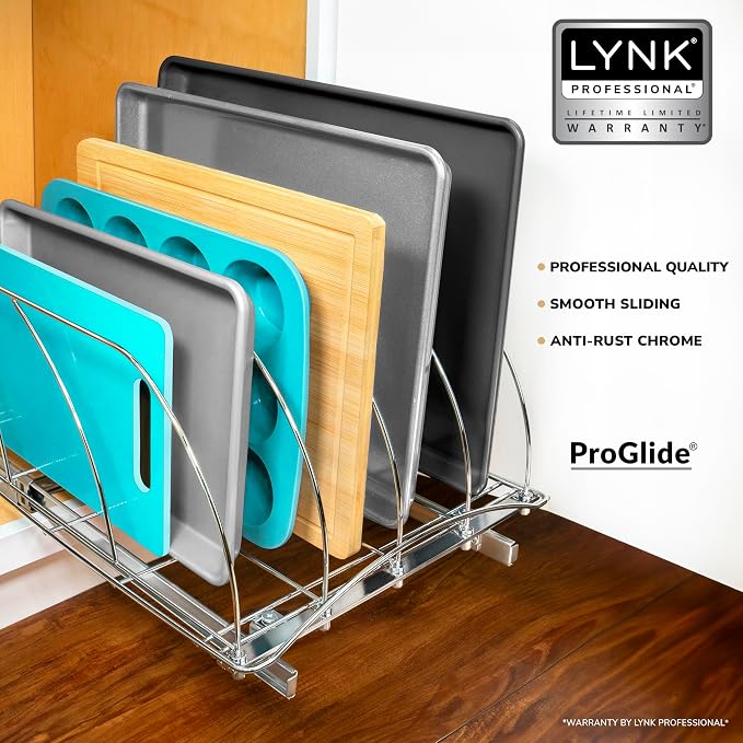 LYNK PROFESSIONAL® Pull Out Cutting Board, Cookie Sheet, and Baking Pan - Image 2