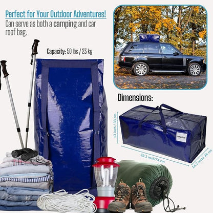 VENO 10 Pack Moving Bags w/Backpack Straps, Heavy Duty, Moving Boxes Alternative - Image 5