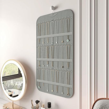 Hanging Jewelry Organizer Storage, 40 Pockets 36 Hooks Necklace Earring - Image 3