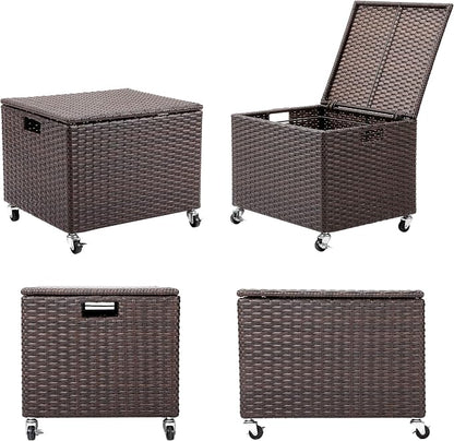 BIRDROCK HOME Rolling File Box - Image 9