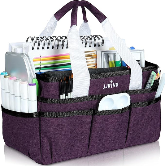 JJRING Craft Organizer Tote Bag, Art Storage Caddy by JJRING