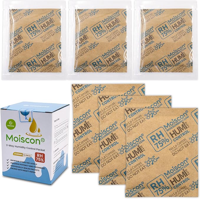 75% RH 8 Gram Two-Way Humidity Control Packs by Wisesorb