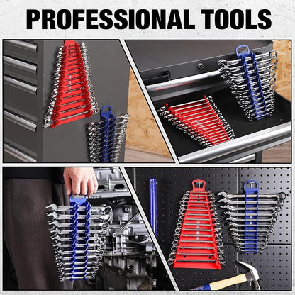 WORKPRO 4-PACK Magnetic Wrench Organizer, Flexible Gripping Teeth and Carrying - Image 7