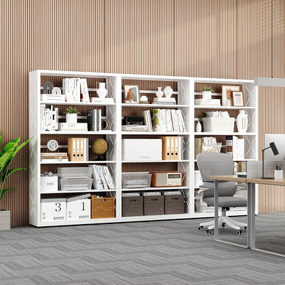 5 Tier Bookcase, Industrial Bookshelf, Home Office Bookcase Shelf Storage - Image 8