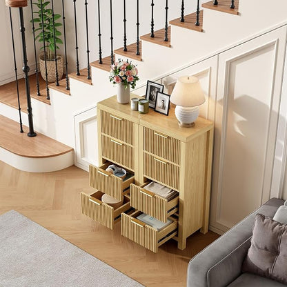 Modern 8-Drawer Solid Wood Dresser - Image 4