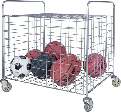 MyGift Professional Gym Metal Multi Sports Ball Storage Cart - Image 6