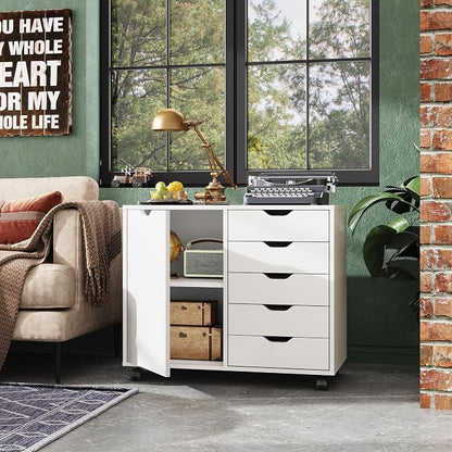 DEVAISE 5-Drawer Wood Dresser Chest - Image 2