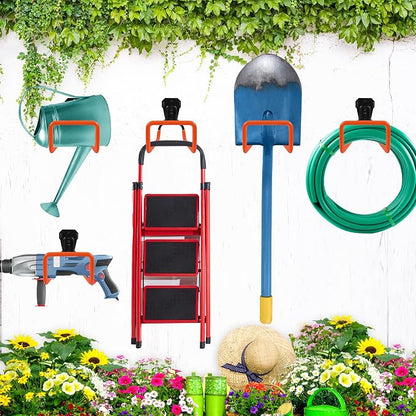 Garden Hose Holder Wall Mount Heavy Duty Garden Hose Hanger Free Standing Metal - Image 6