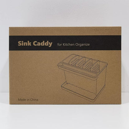 YOHOM Sink Brush Holder for Kitchen Sink Sponge Caddy Countertop Organizer - Image 10