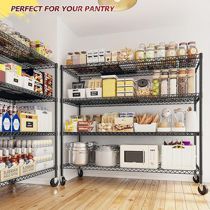 REIBII 75.6" H Storage Shelves Metal Shelving Unit - Image 2