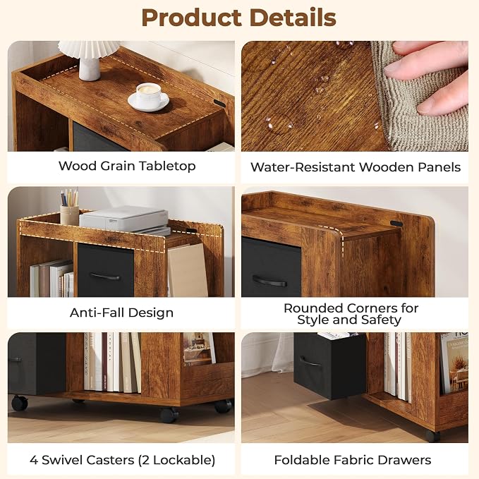 Yaheetech Narrow Side Table - Image 4