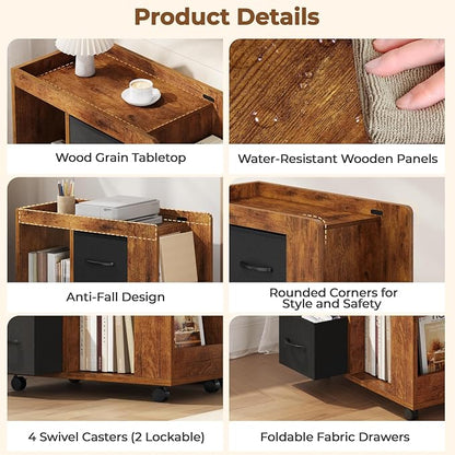 Yaheetech Narrow Side Table - Image 4