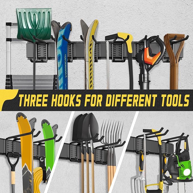 Garage Wall Organizer, Garden Tool Organizer 49.5in - Image 6