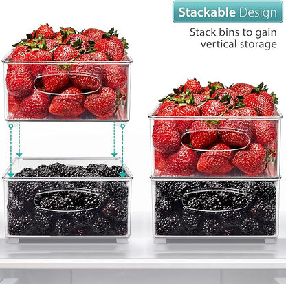 Sorbus Stackable Refrigerator Organizer Bins - Image 3