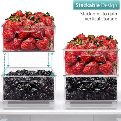 Sorbus Stackable Refrigerator Organizer Bins - Image 3