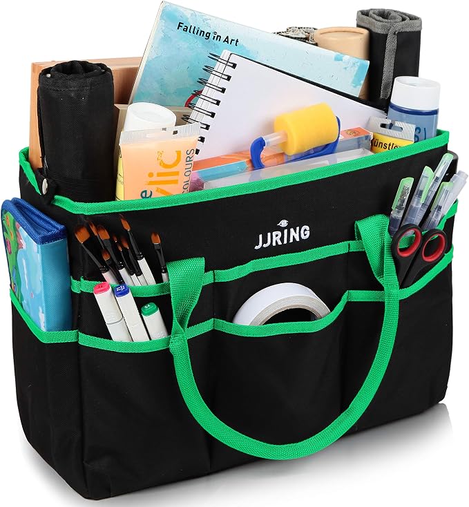 Large Multi-Functional Carrying Bag, 600D Nylon Artist Tote Bag by JJRING