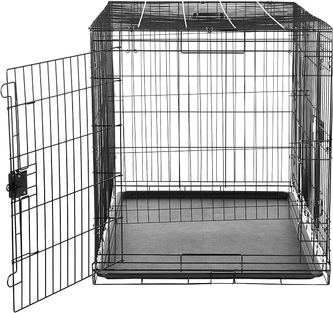 Amazon Basics Durable, Foldable Metal Wire Dog Crate - Image 3