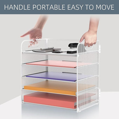Supeasy 5 Trays Paper Organizer Letter Tray - Image 7