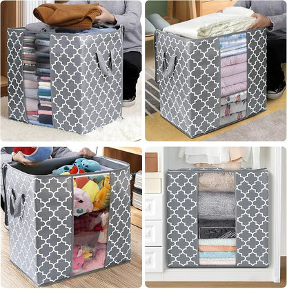 WISELIFE Storage Bags 6 Pack/100L Large Blanket Clothes Organization and - Image 7
