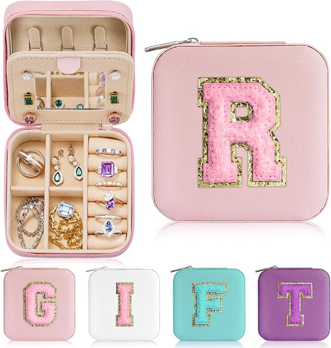 Parima Small Jewelry Box for Girls, Travel Initial Girls | Organizer Case Mini by PARIMA